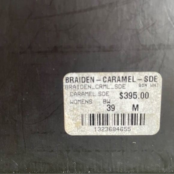 NWT Ron White BRAIDEN Laser Cut Booties in Caramel Antiqued Suede *Italy* - Picture 9 of 11